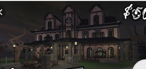 Bloxburg House Ideas Exterior Grunge, Bloxburg Dark House, Haunted Bloxburg House, Halloween House Layout, Orphanage Layout, Bloxburg Haunted House Layout, Bloxburg Haunted House Ideas, Orphanage Bloxburg, Haunted House Bloxburg