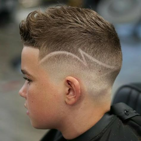 Faded Taper, Boys Haircuts With Designs, Hair Designs For Boys, Fohawk Haircut, Trendy Boys Haircuts, Boys Fade Haircut, Boys Haircut Styles, Baby Haircut, Boy Haircuts Short