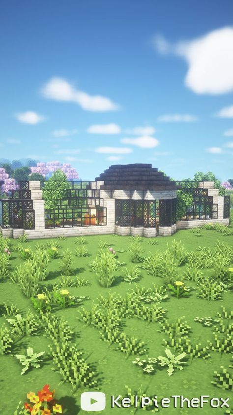 Minecraft Green House, Aesthetic Greenhouse, Minecraft Greenhouse, Cottagecore Minecraft, Aesthetic Minecraft, Minecraft Cottage, Aesthetic Cottagecore, Minecraft Inspo, Amazing Minecraft