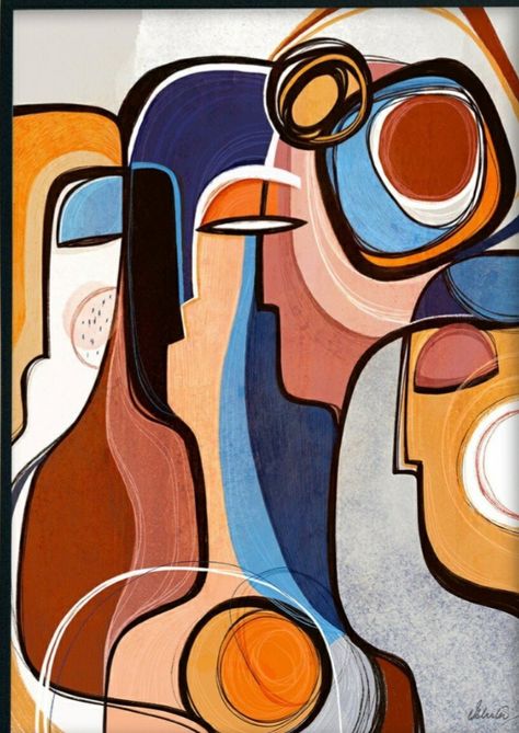 Best Abstract Paintings, Cubist Portraits, Filipino Funny, Cubism Art, Simple Pictures, Expressive Art, Canva Design, Cubism, Abstract Art Painting