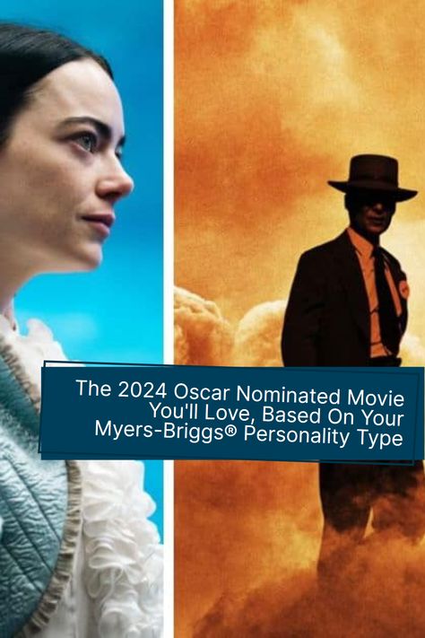 Every year as Academy Awards season comes around I start wondering to myself whether or not I should bother to watch any of the nominated movies. I used to watch most of them every year, but as time has gone on I’ve gotten pickier about what I’ll spend my time doing. I figure a lot of other people feel the same way.  With that in mind, I watched or thoroughly researched all of the movies on the 2024 Oscar Nominations list. #MBTI #INFJ #INTJ Entj Movie List, Entp Movie List, Infp Quotes, Infj Intj, Oscar Nominated Movies, Mbti Infj, Oscar Nominations, Cognitive Functions, Myers Briggs Personality Types