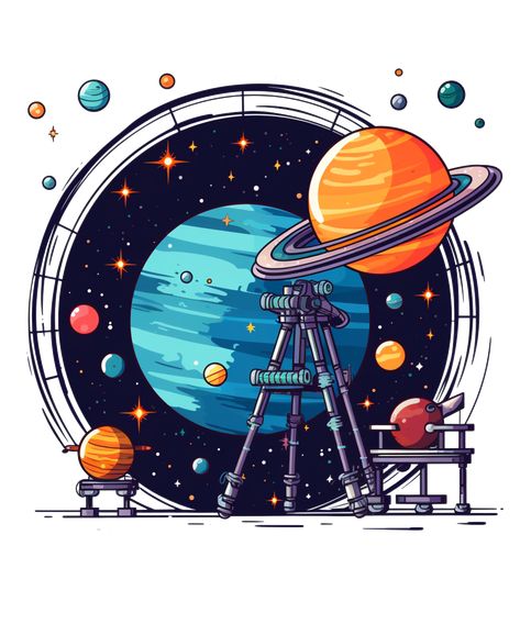 Astronomy, planets, space: Transparent Clip Art for Astronomy Enthusiasts Space Illustration Art, Astronomy Planets, Space Art Wallpaper, Planet Drawing, Astronomy Poster, Space Drawings, Space Illustration, Galaxy Art, Cute Doodles Drawings