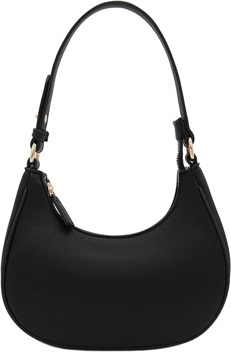 FashionPuzzle Small Crescent Shoulder Bag Underarm Purse (Black): Handbags: Amazon.com What To Wear In Italy, Fall Wardrobe Staples, New Balance Outfit, Perfect Summer Outfit, Woman Weaving, Round Bag, Stunning Outfits, Best Black, Black Purses