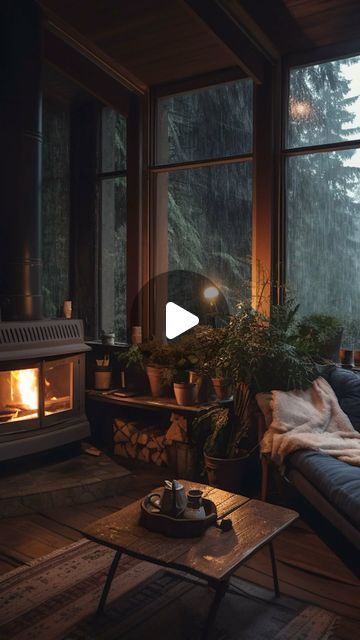 Nostalgic Raindrops on Instagram: "De-stress with my rain sleep video playlist in bio! ♥️

The sound of Rain + crackling fire = perfection 👌🏽☔️🔥

Feel free to watch our videos while studying, relaxing, or concentrating on work. They might also help if you’re having trouble sleeping—just put on some headphones for extra comfort. 💤

VFX & AI By @angelmaderazo on IG

#rain #rainsounds #soothingsounds #asmr #thunder #heavyrain" X Mansion, Sleep Video, Rain Sleep, The Sound Of Rain, Relaxing Videos, Trouble Sleeping, Sound Of Rain, Soothing Sounds, Rain Drops