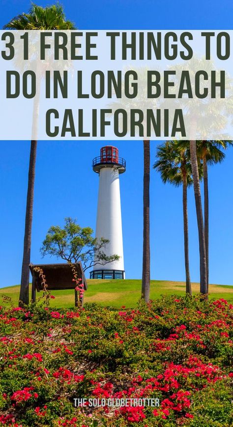 With so many excellent free things to do in Long Beach, California, you can add this to your weekend getaway if you plan to do a holiday on a budget. Long Beach has plenty of fantastic things to offer, so free attractions mean you can have a fabulous time without shelling your bucks.Home to one of the largest and busiest ports globally, there are many exciting free Long Beach activities you can try, whether you are traveling solo or with kids.Read further to discover Long Beach things to do. Things To Do In Long Beach California, California Spring Break, Longbeach California, Weekend In Los Angeles, California Places To Visit, Oc California, California With Kids, Beach In California, Victoria Beach