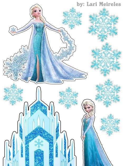 Frozen Cake Topper Printable, Elsa Frozen Party, Elsa Frozen Cake, Frozen Elsa Cake Topper, Printable Cake Toppers, Frozen Cupcake Toppers, Elsa Cake Toppers, Elsa Cake Frozen, Frozen Free