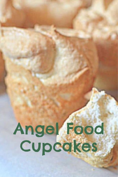 Angel Food Cupcakes, Angel Food Cake Desserts, Food Cupcakes, Angel Food Cake Mix Recipes, Store Bought Cake, Cake Mix Recipes, Angel Food Cake, Food Cake, Angel Food