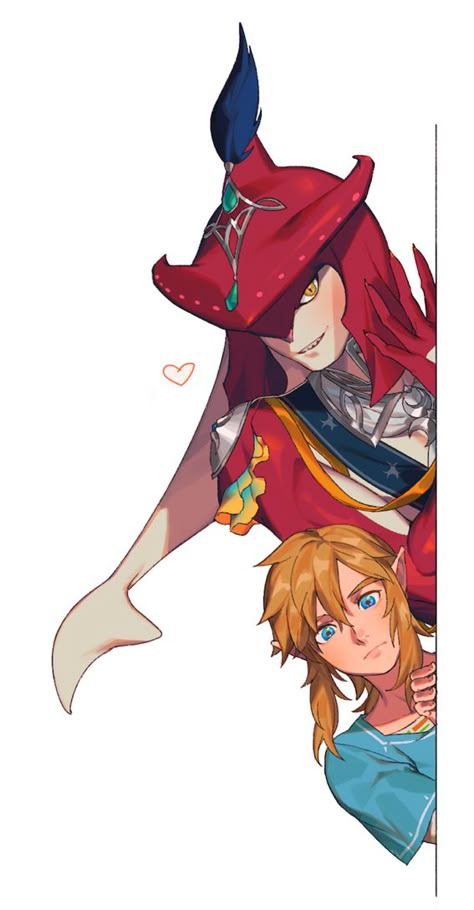 Sidon Zelda, Sidon Link, Link Sidon, Link X Sidon, Sidon X Link, Prince Sidon, Legend Of Zelda Botw, Legend Of Zelda Memes, Zelda Botw