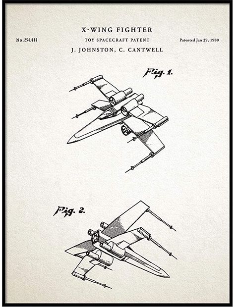 Amazon.com: Patent Print, Star Wars X-Wing Fighter Art Poster Print, Patent Print Posters, Patent Office Prints, Vintage patents, QP181: Posters & Prints Fighter Art, Star Wars X Wing, Patent Art Prints, X Wing Fighter, Star Wars Prints, Prints Vintage, Office Prints, X Wing, Patent Art