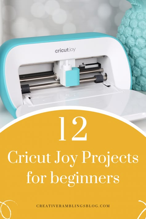 Learn how to use your Cricut Joy plus 12 inspiring project ideas for beginners. Cricut Instructions How To Use, What To Make With Cricut Joy, Cricut Joy Craft Ideas, Diy Cricut Joy Projects, Projects For Cricut Joy, Easy Cricut Joy Projects, Cricut Joy Tumbler Projects, Cricut Projects Joy, Easy Beginner Cricut Projects