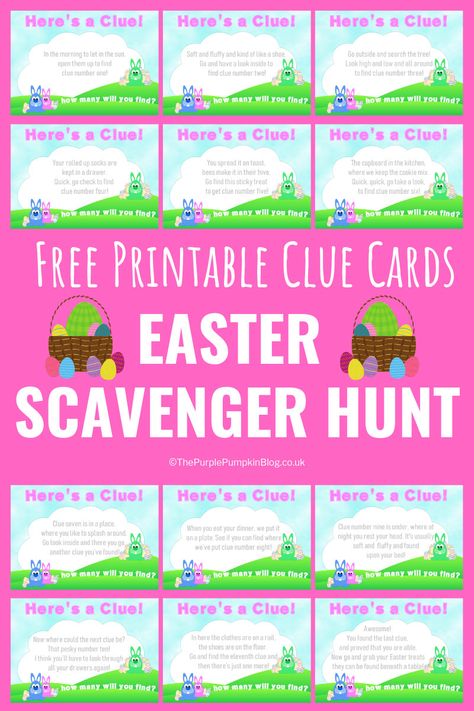 Easter Scavenger Hunt Ideas, Easter Egg Scavenger Hunt Clues, Easter Basket Hunt, Easter Scavenger Hunt Clues, Egg Hunt Clues, Easter Egg Scavenger Hunt, Easter Egg Hunt Clues, Easter Treasure Hunt, Easter Craft Activities