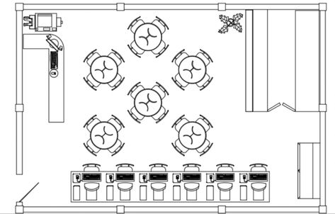 Internet Cafe Design, Cafe Names Ideas, Cafe Floor, Web Cafe, Cafe Floor Plan, Church Lobby Design, Cafe Business Plan, Restaurant Designs, Restaurant Web