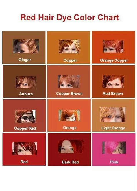 So here's the thing. I have "ginger" hair which my friends would always tease me about. So now I have proof that I'm not ginger. I'm copper brown/ copper red although I'll just stick to saying I'm a red head Red Orange Hair Color, Red Hair Color Chart, Red Hair Dye Colors, Hair Dye Color Chart, Hair Color Names, Orange Hair Color, Red Hair Dye, Red Orange Hair, Hair Color Orange