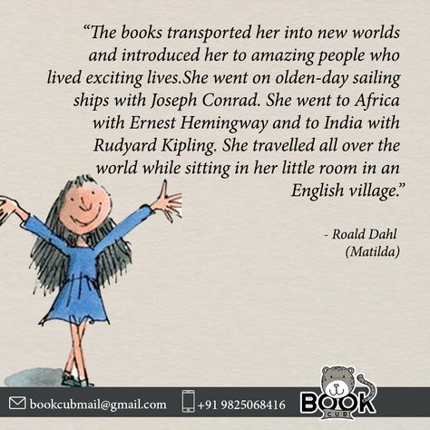 We lose ourselves in books - we find ourselves there too!! #roalddahl #matilda #bookclub #readmore #readmorebooks #bookcub #quotes Quotes From Matilda, Matilda Quotes, Aesthetic Education, Classics To Read, Wise One, Inspirational Stories, Bookish Things, Canva Tutorial, Anne Frank