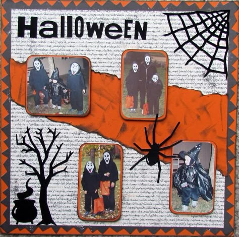 Orange Scrapbook, Couple Scrapbook, Scrapbook Planning, School Scrapbook Layouts, Fall Scrapbook Layouts, Background Layout, Halloween Layout, Anniversary Scrapbook, Holiday Scrapbook