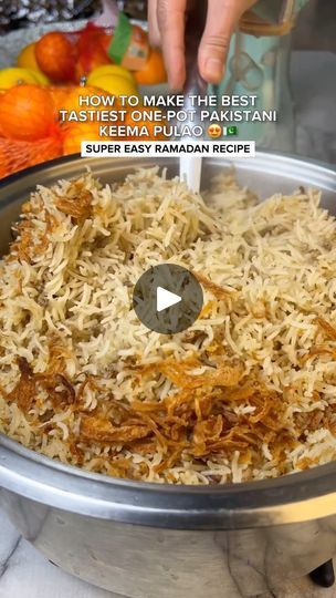 51K views · 2K reactions | HOW TO MAKE THE BEST EASIEST PAKISTANI ONE POT KEEMA PULAO (MINCE RICE) RECIPE 🇵🇰😍!!

Keema Pulao is one of the most delicious recipes that goes with most curries so well because you have a bit of that meat taste without it overpowering the curry.

But using pre cooked lamb mince is important as it prevents any weird fatty smell from going into the rice. My recipe is a so easy to make and tastes amazing 👅!

INGREDIENTS:

- 2 cups basmati rice (large metric cups)
- 3 cups water
- ¼ oil
- 500g cooked lamb mince (ideally boiled but a mince curry will work too)
- 1 small onion (thinly sliced)
- 1 tbsp ginger garlic paste
- 1 tsp black pepper powder
- 2 tsp salt (or 3 tsp stock powder)

STEPS:

1. Boil your mince, or use a lamb mince curry. Wash the basmati rice 5 Keema Pulao, Easy Ramadan Recipes, Pakistan Food, Ginger Garlic Paste, Halal Food, Halal Recipes, Pepper Powder, Ramadan Recipes, Garlic Paste