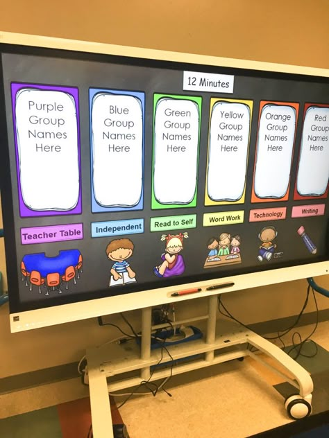 Literacy Center Rotation Chart, Centers Chart Rotation, Introducing Centers In Preschool, Daily 5 Rotation Chart, Center Bins Kindergarten, Center Charts Rotation, Class Centers Organization, Literacy Rotations First Grade, Organize Kindergarten Classroom