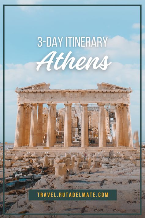 Planning a short trip to Athens? Here's how to make the most of your 3 days in this ancient city. Visit iconic sites like the Acropolis, explore vibrant neighborhoods, and savor delicious Greek cuisine. This itinerary is perfect for experiencing the highlights of Athens in just a few days. Things To Do In Athens, Athens Acropolis, The Acropolis, Basque Country, Ancient City, Acropolis, Short Trip, Ancient Cities, Day Tours