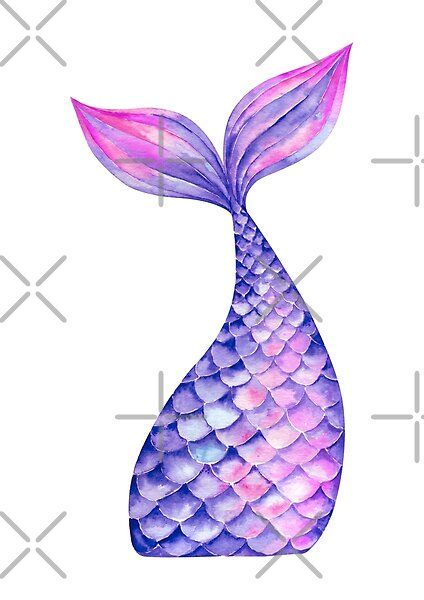 Copy of Mermaid Tail Purple by artfulbitsbyk | Redbubble Mermaid Tail Purple, Mermaid Tail Cake, Pink Mermaid Tail, Blue Mermaid Tail, Mermaid Fin, Mermaid Cake Topper, Funky Hats, Birthday Display, Turquoise And Pink