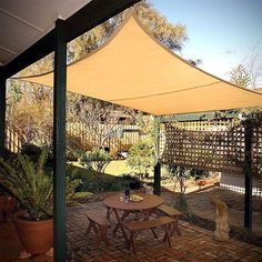 Coolaroo Economy Kit Square & Reviews | Wayfair Sail Canopy, Cover Patio, Backyard Shade, Cheap Pergola, Pergola Swing, Sun Shade Sail, Pergola Lighting, Wooden Pergola, Patio Shade