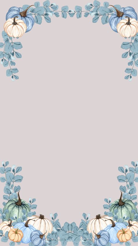 Fall Screen Wallpaper, Blue Pumpkins Wallpaper, Blue Fall Wallpaper Iphone, September Background Wallpaper, Blue Fall Wallpaper, October Wallpaper Aesthetic, Paper Napkin Folding Ideas, Napkins Folding, Ipad Decor