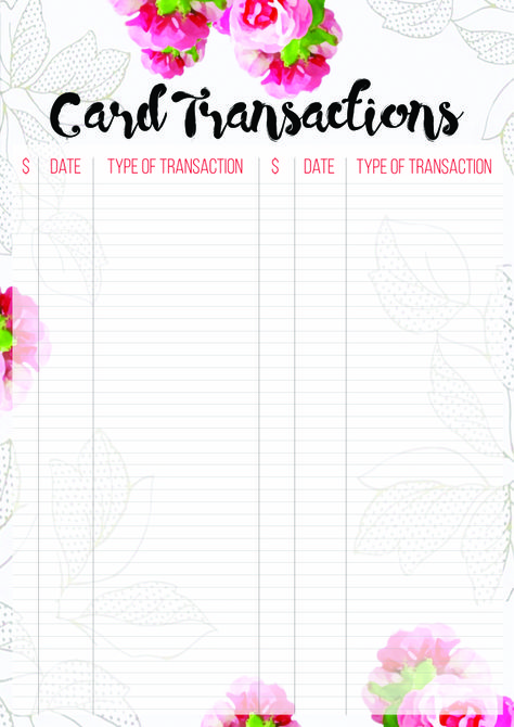 Diy Planner Printables, Spending Tracker Printable, Free Planner Inserts, Credit Card Tracker, Free Printable Cards, Planner Printables, Free Planner, Bujo Inspiration, Diy Planner