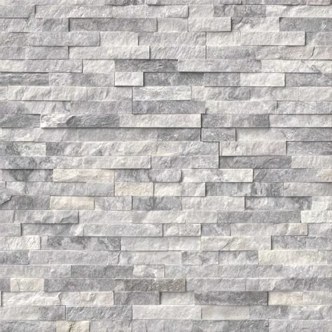 Give your living room a striking new focal point. Take your fireplace from ordinary to extraordinary with Alaska Gray Stacked Stone! Stacked Stone Panels, Stacked Stone Fireplaces, Marble Wall Tiles, Stone Panels, Fireplace Remodel, Fireplace Makeover, Stacked Stone, Marble Wall, Stone Veneer