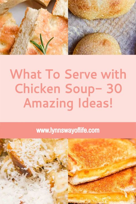 Chicken soup is the ultimate comfort food! When looking for ideas on what to serve with chicken soup, read on for all the delicious recipes! What To Eat With Soup Dinners, What To Serve With Chicken Noodle Soup, Cranberry Walnut Chicken Salad, Wedge Salad Recipes, Walnut Chicken Salad, Spicy Chicken Soup, Chicken Corn Soup, Types Of Sandwiches, Grill Cheese Sandwich Recipes