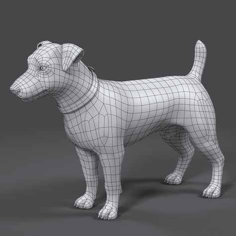 Retopologising Dog | Ryan Hollinger Character Topology, Maya Modeling, Polygon Modeling, Dog Model, 3d Modeling Tutorial, 3d Animals, 3d Dog, 강아지 그림, Dog Modeling