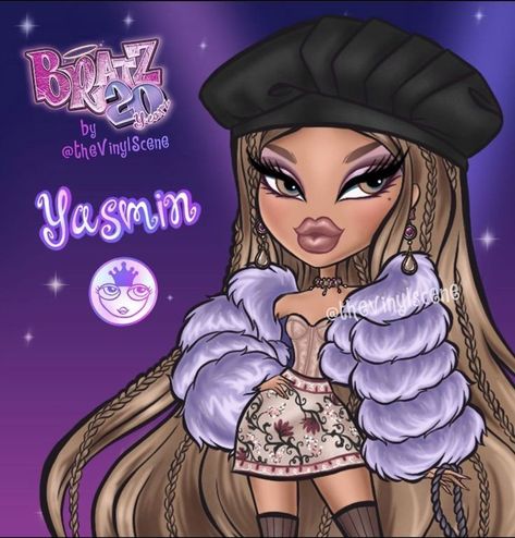 Yasmin Bratz, Bratz Wallpaper, Bratz Party, Bratz Art, Bratz Doll Makeup, Bratz Characters, Bratz Outfit, Bratz Yasmin, Bratz Outfits