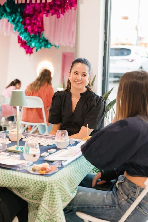 Elevate your Mahjong game night with personalized accessories from Sprinkled with Pink. Create an unforgettable evening filled with fun, laughter, and timeless memories. 🀄🌸 Mahjong Party, Mahjong Tile, Custom Cocktails, Dominoes Set, Pool Bags, Custom Towel, Bee On Flower, Embroidered Monogram, Travel Jewelry Case