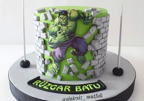 Hulk Cake Ideas, Hulk Cake Design, Hulk Theme Party, Incredible Hulk Party, Hulk Birthday Cake, Incredible Hulk Cake, Hulk Birthday Cakes, Hulk Birthday Party, Hulk Theme