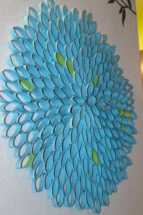 30 DIY Paper Toilet Roll Crafts That Will Beautify Your Walls homesthetics decor (10) Toilet Paper Wall, Paper Roll Art, Make Wall Art, Toilet Paper Roll Wall Art, Toilet Paper Art, Toilet Paper Roll Art, Toilet Roll Craft, Rolled Paper Art, Toilet Paper Crafts