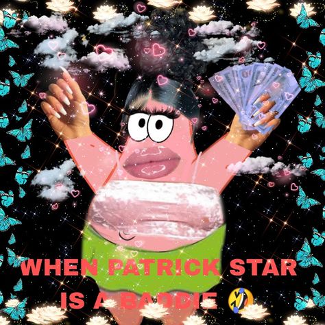 Baddie Patrick, Real Queens, Patrick Star, Cute Profile Pictures, Profile Pics, Dress To Impress, Profile Picture, Collage, Stars