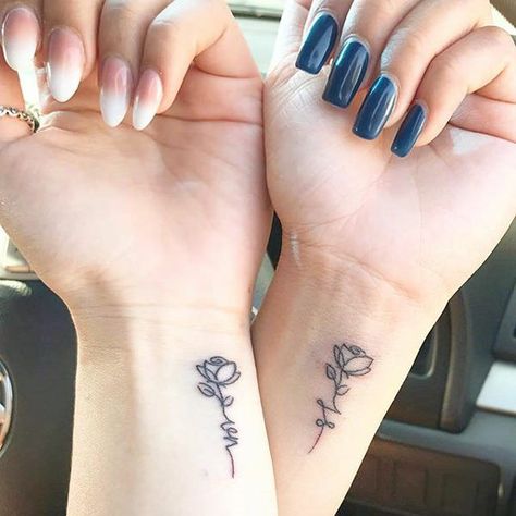 Inner Wrist Tattoos, Wrist Tattoos Girls, Cute Tattoos On Wrist, Tattoos Matching, Tattoo Placements, Tattoos Meaningful, Best Tattoos For Women, Bff Tattoos, Friendship Tattoos