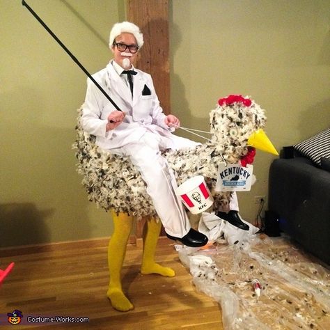 Kentucky Fried - Halloween Costume Contest via @costume_works Chicken Halloween Costume, Illusion Costumes, Chicken Halloween, Halloween Costumes 2014, Kentucky Fried Chicken, Top Halloween Costumes, The Best Halloween Costumes, Easy Diy Costumes, Great Halloween Costumes