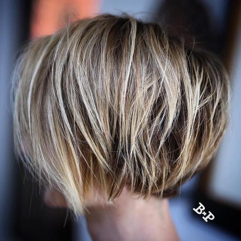 Choppy Bob With Nape Undercut Modern Bob Haircut, Free Hairstyle, Blonde Balayage Bob, Kort Bob, Modern Bob, Balayage Bob, Short Hairstyles Fine, Girls Short Haircuts, Cute Short Haircuts