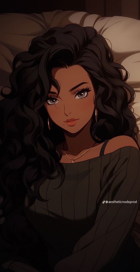 Brown Anime Girlies, Graphic Pfp, Animation Character Drawings, Ariana Grande Anime, Character Drawings, Animation Character, Pinturas Disney, Black Cartoon, Cartoon Profile