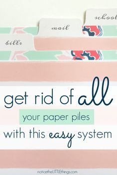 Paper Clutter Organization, Clutter Solutions, Clutter Control, Organizing Paperwork, Bill Organization, Paper Clutter, Paper Things, Clutter Organization, Organized Mom