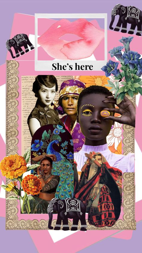 #women #womenpower #girlboss #diversity #culture #indianaesthetic #traditional #tradition #art #collageart #collages Women Of Culture, Indian Collage Art, Cultural Diversity Art, Diversity Aesthetic, Illustration For Beginners, Culture Identity, Easy Diy Tie Dye, Diversity Art, Diversity Poster