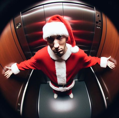 Eminem Christmas Pfp, Eminem Christmas, Eminem Aesthetic, Eminem Style, Eminem Pictures, Guess Whos Back, Eminem Funny, The Slim Shady, Eminem Photos