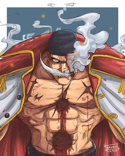 Whitebeard One Piece Drawing, Injury Reference, Barba Blanca One Piece, Bonney One Piece, 4k Wallpaper Android, Doflamingo Wallpaper, Edward Newgate, Trening Sztuk Walki, One Piece World