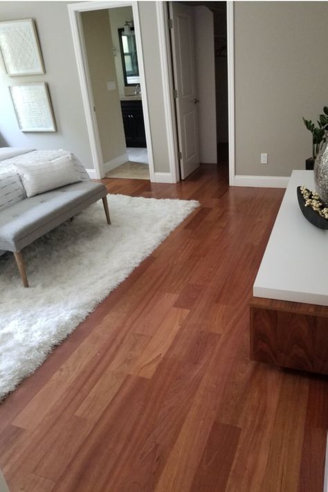 Refinish Cherry Floors, Refinished Brazilian Cherry Floors, Brazilian Cherry Floors Kitchen, Parque Flooring, Brazilian Cherry Wood, Brazilian Cherry Hardwood Flooring, Brazilian Cherry Floors, Cherry Floors, Red Oak Hardwood