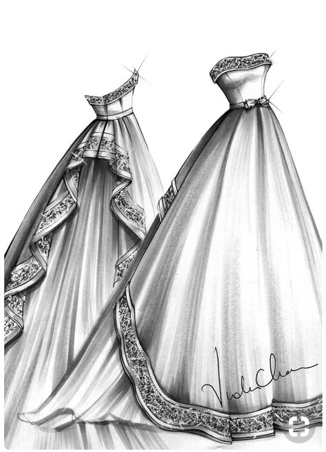 FEATURING: @violachanofficial #PencilSketches  #ViolaChan #MzManerz #FashionIllustrations |Be Inspirational ❥|Mz. Manerz: Being well dressed is a beautiful form of confidence, happiness & politeness Fashion Drawings, Dress Design Drawing, Fashion Illustration Sketches Dresses, Gaun Fashion, Fashion Sketches Dresses, Fashion Drawing Dresses, Royal Dresses, Sketches Dresses, Dress Design Sketches