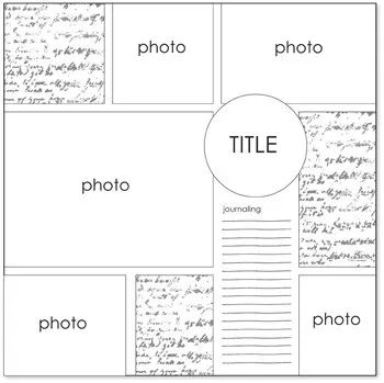 Sketch Your Way to Better Scrapbook Pages -- 2 - HubPages Layout Sketch, Page Sketches, Scrapbook Card Ideas, Scrapbooking Templates, Recipe Scrapbook, Page Maps, Picture Layouts, Scrap Page, Page Scrapbooking