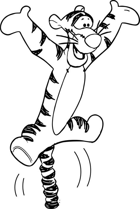 nice Tigger Posters Coloring Page Tiger Coloring, Vintage Disney Posters, Gothic Arches, Kitty Coloring, Valentines Day Coloring, Pumpkin Coloring Pages, Thanksgiving Coloring Pages, Bible Coloring Pages, Easy Coloring