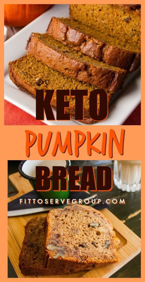 Keto Sweet Bread Recipes, Keto Autumn Recipes, Keto Fall Desserts, Low Carb Pumpkin Bread, Keto Baking Recipes, Keto Pumpkin Muffins, Keto Pumpkin Bread, Keto Pumpkin Recipes, High Carbs