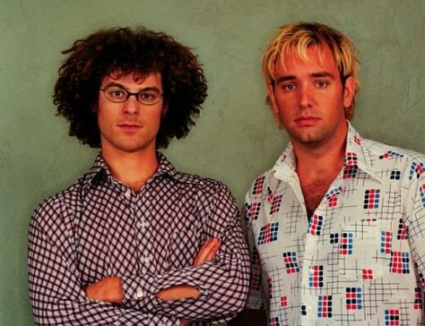 Matt Stone & Trey Parker are lyrical geniuses! Matt Stone Trey Parker, Matt Stone And Trey Parker, South Park Creators, Trey Parker Matt Stone, Trey Parker, Matt Stone, What Makes A Man, Animal Crochet, Smooth Operator