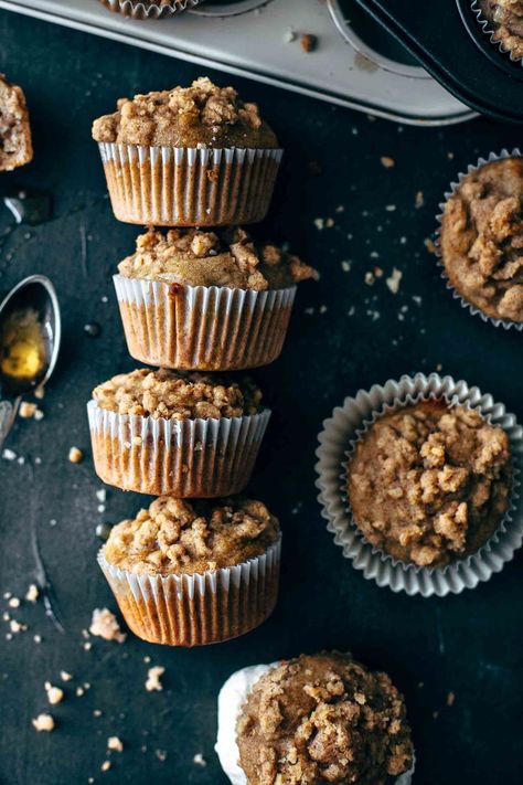 Make Donuts At Home, Moist Banana Nut Muffins, Donuts From Biscuits, Muffins With Streusel Topping, Donuts At Home, Nutella Muffin, Banana Walnut Muffins, Biscuits Homemade, Nut Dessert