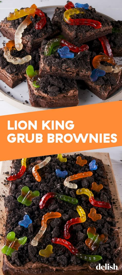 Lion King 1st Birthday, Lion King Party Ideas, Birthday Lion King, Homemade Brownie Recipe, Lion King Birthday Party Ideas, Lion Guard Birthday, Lion King Birthday Party, Theme Park Ideas, Disney Movie Nights